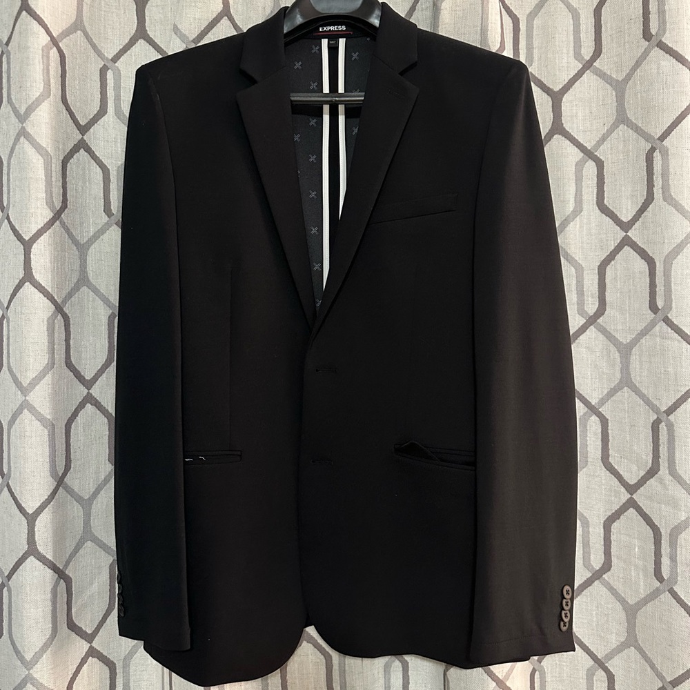 Express Men’s Extra Slim Cotton/Nylon Suit Jacket 38R